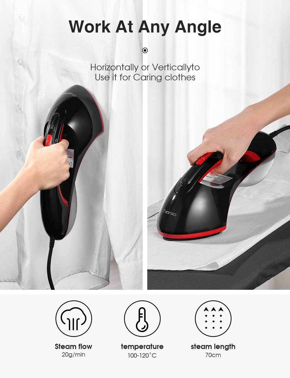 Mini Steam Iron, 2024 Handheld Portable Mini Ironing Machine, Travel  Garment Steamer Iron: Wrinkle-Free Perfection for Clothes, Fast Preheating  Steam