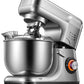 Kealive Mixer Kneader, Pastry Mixer 8 Speed Double Dough Hook with 5.5L Stainless Steel Bowl, 1200W Kneader, Whisk, Rods and Splash Guard