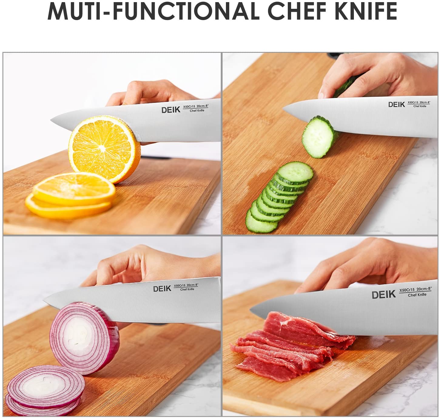 DEik Knife Set, Muti-functioanl Chef Knife, Sharpness, 2021