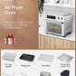 AICOOK Air Fryer Oven 24 QT, 12-in-1 Air Fryer 1700W Digital Large Convection Oven with Rotisserie and Dehydrator for Chicken, French Fries and Pizza, Air fryer Toaster Oven Include 8 Accessories, Good Gift