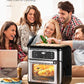 AICOOK Air Fryer Oven, 11QT Toaster Oven For families, Dishwasher-Safe Accessories and 40 Recipe Included