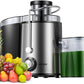 Aicook | Centrifugal Juicer Machine, Juice Extractor, 3''Wide Mouth Juicer with 2 Speeds for Fruits and Vegs, Anti-drip, Stainless Steel & BPA Free