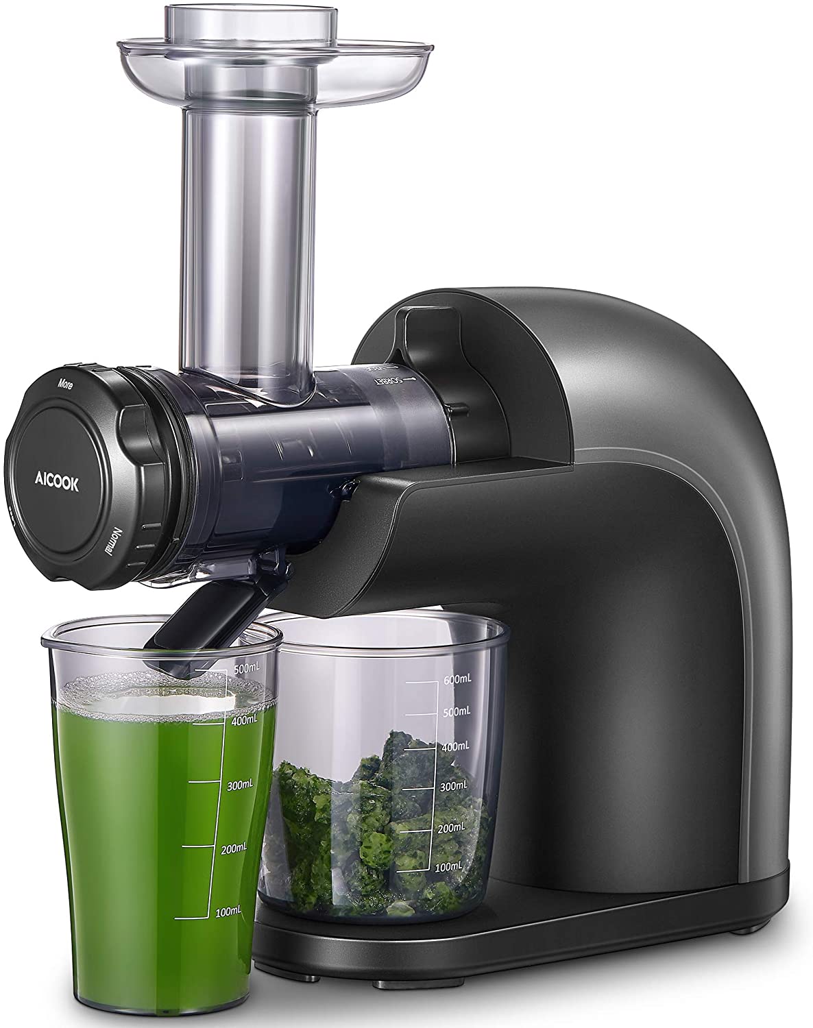 Aicook | High Nutrition Cold Press Juicer, No Filter Design with Less Oxidation, Juice Recipes for Whole Vegetables and Fruits, Multiple Modes for Different Flavors