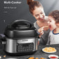 AICOOK | Slow Cooker Air Fryer Combo, 12-in-1 Multicooker 6.5Qt Programmable Indoor Electric Grill