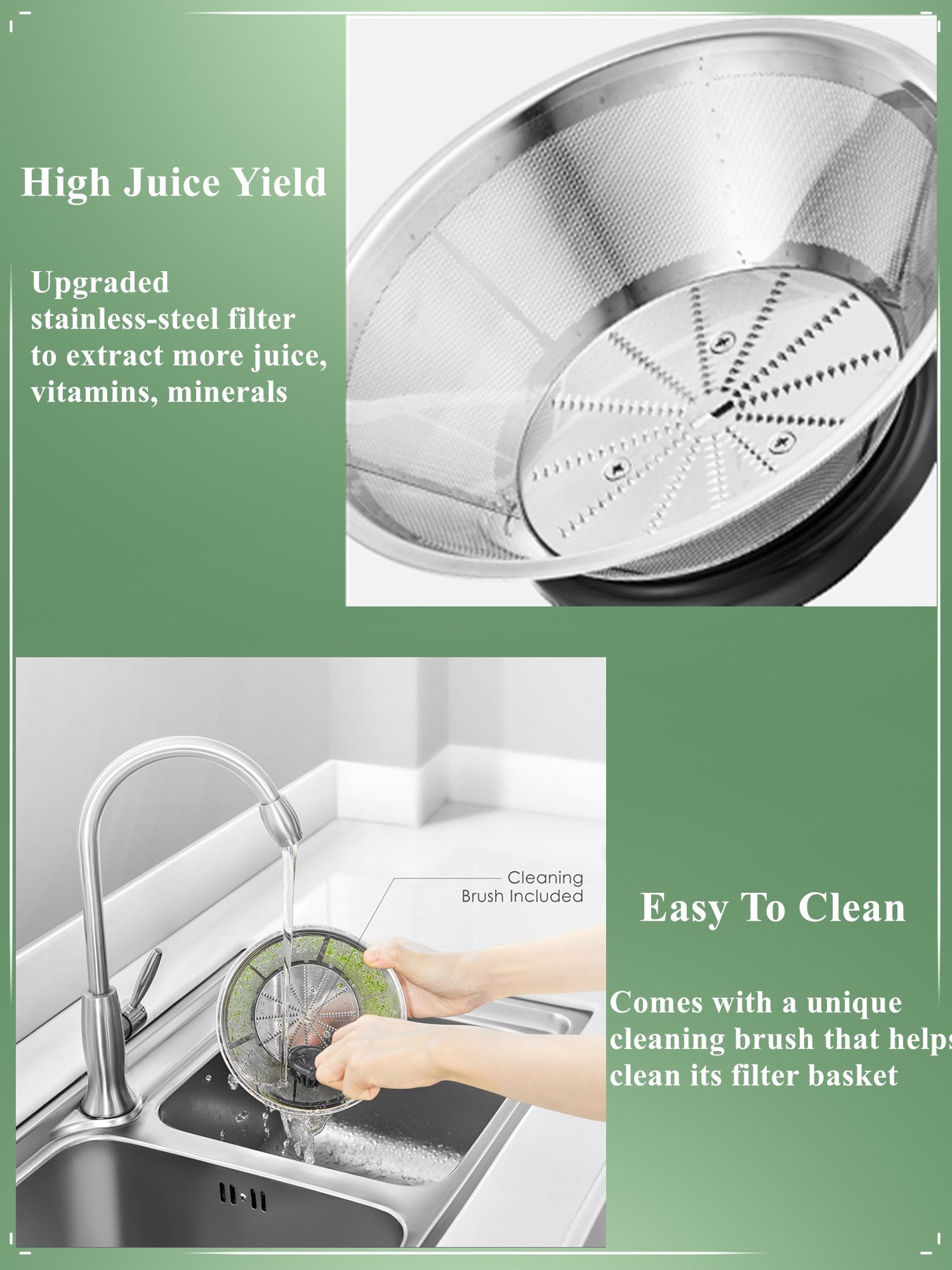 Products AICOK Juice Extractor Easy to Clean, 800W Ultra Power Stainless Steel Centrifugal Juicer Machine with 3''Wide Mouth for Whole Fruits & Vegetables, 2 Speed Control, Anti-drip, BPA Free