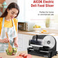 Aicok Home Use Meat Slicer, 200W Electric Deli & Food Slicer Home Use, 0-15mm Adjustable Thickness Food Slicer Machine Cut Meat, Cheese, Bread SL-519N