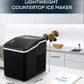 Ice Maker Machine Countertop, 28 lbs in 24 Hrs, 9 Cubes Ready in 5 Mins, 2 Ice Sizes, Portable Ice Maker 2 L with Self-clean, LCD Display, Ice Scoop and Basket Perfect for Home Kitchen Office