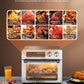 12 Smart Preset: chips/fish/chichen/steak/chichen leg/pizza/bread/thawing/cake/dehydrate