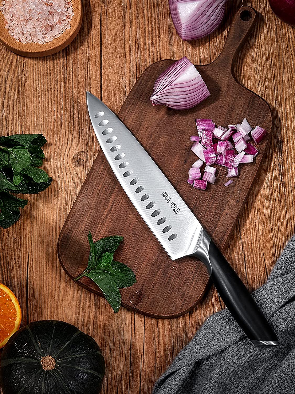 8 Pieces High Carbon Stainless Steel Knife Set