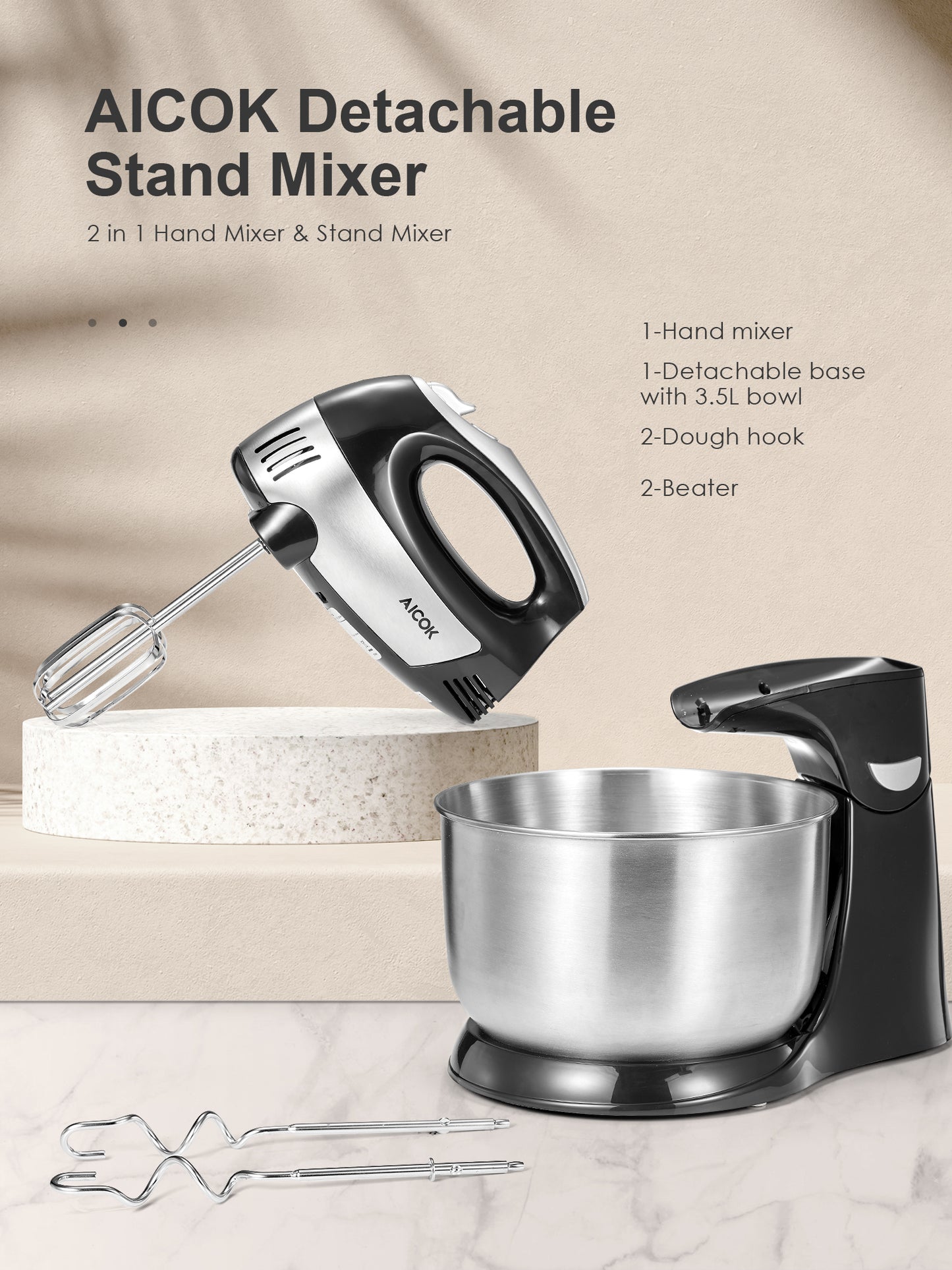 Hand Mixer Stand Mixer 2 in 1 