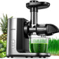 Juicer Machines, Aicook Cold Press Masticating Juicer with Quiet Motor, Easy to Clean with Brush, Higher Juice Yield, Reverse Function & Recipes for Vegetables and Fruits Included