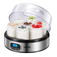 AICOOK Automatic Digital Yogurt Maker, Timer Control & LCD Display, 304 Stainless Steel Body