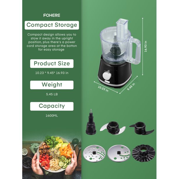 Professional Food Processor for Chopping, Slicing, Shredding – AICOOK