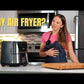AICOOK Air fryer 5.8QT, dishwasher-safe, 40 recipe, roasting, baking, grilling
